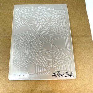 The Paper Studio Embossing Folder Spider Web Design Halloween Art Crafting